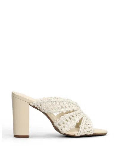 Arezzo Woven Crossover-strap Sandals In Neutral
