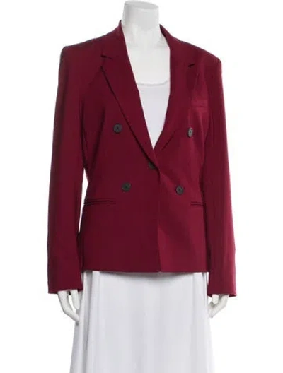 Pre-owned Argent Blazer In Burgundy
