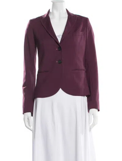 Pre-owned Argent Blazer In Burgundy