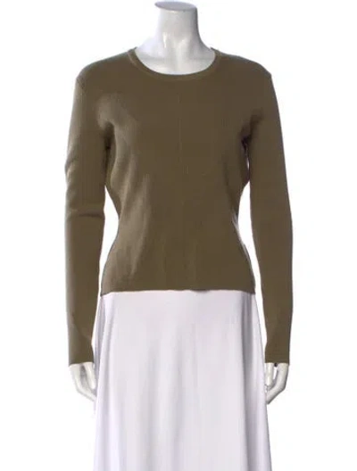 Pre-owned Argent Crew Neck Sweater In Green