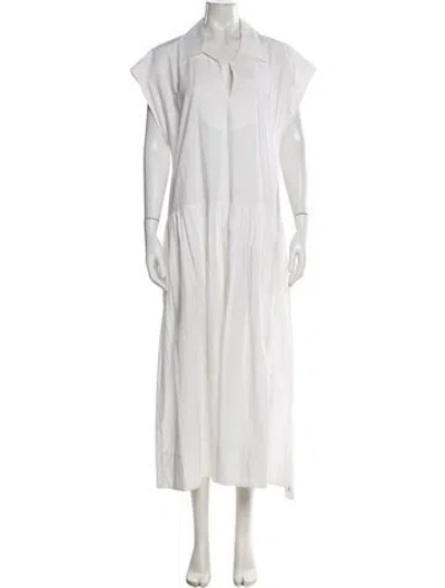 Pre-owned Argent Long Dress In White