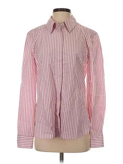 Pre-owned Argent Long Sleeve Button Down Shirt In Pink