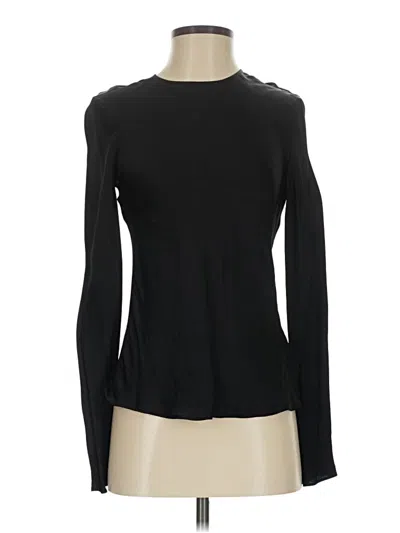 Pre-owned Argent Long Sleeve Top Black Turtleneck Tops