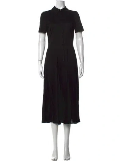 Pre-owned Argent Midi Length Dress In Black