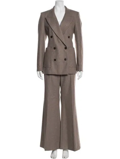 Pre-owned Argent Pantsuit In Brown