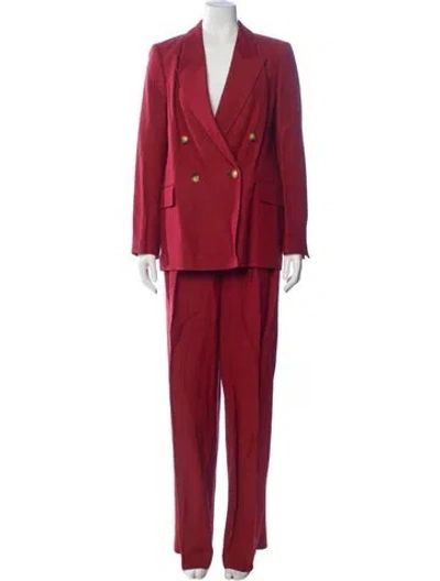 Pre-owned Argent Pantsuit In Burgundy