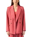 Argent Peak Lapel Blazer In Multi