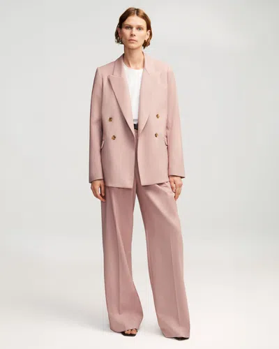 Argent Preorder: Peak Lapel Blazer In Pink