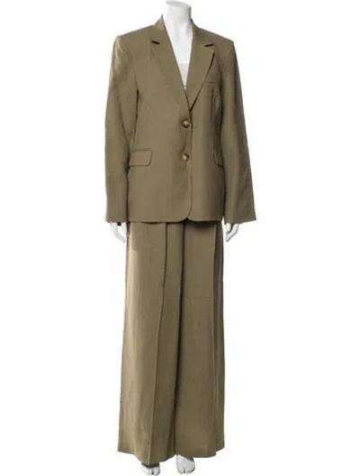 Pre-owned Argent Silk Pant Set W/ Tags In Green