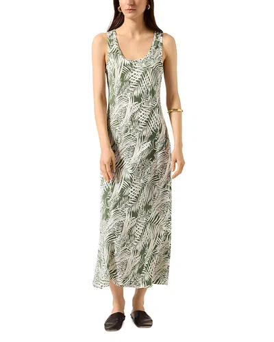 Argent Silk Tank Dress In Multi