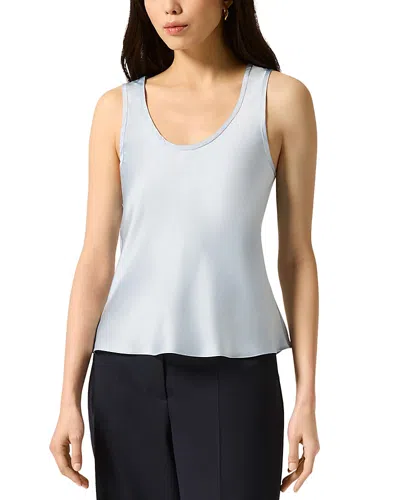 Argent Silk Tank Top In Gray