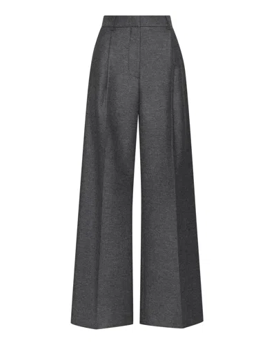 Argent Single Pleat Trouser In Grey