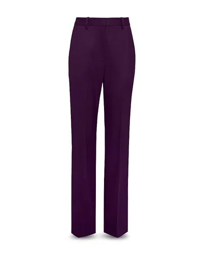 Argent Straight High Rise Pants In Purple