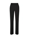 Argent Cropped Kick-flare Seasonless Wool Trousers In Black