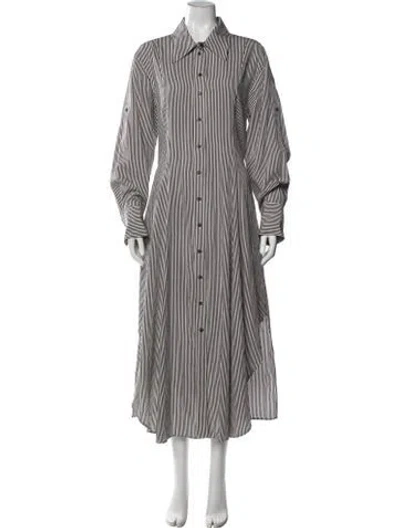 Pre-owned Argent Striped Long Dress In Multi