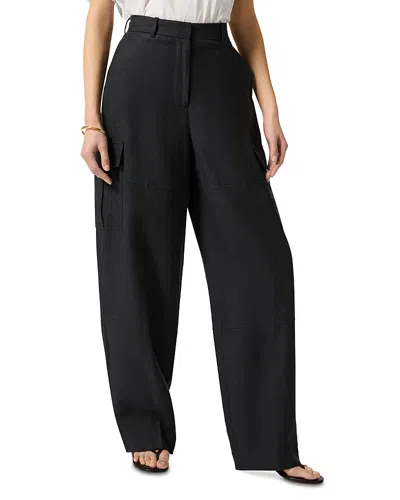 Argent Tailored Cargo Trousers In Black