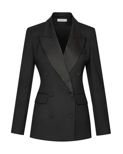 ARGENT TUXEDO BLAZER