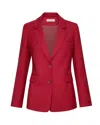 Argent Two Button Blazer In Red
