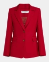 Argent Two-button Seasonless Wool Blazer In Carmine