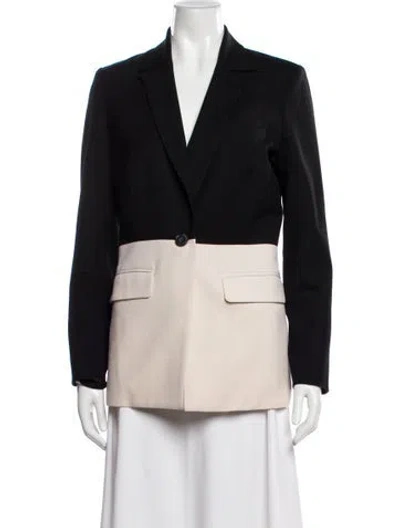 Pre-owned Argent Virgin Wool Blazer In Black
