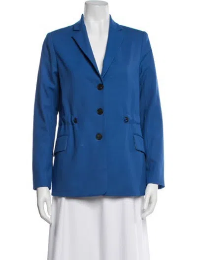 Pre-owned Argent Virgin Wool Blazer In Blue