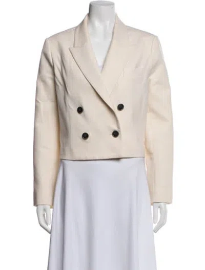 Pre-owned Argent Virgin Wool Blazer In Neutrals