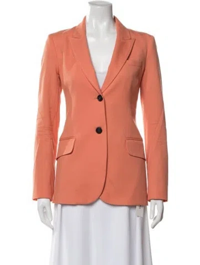 Pre-owned Argent Virgin Wool Blazer In Orange