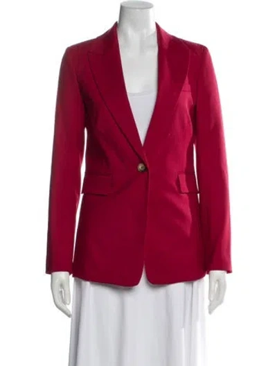 Pre-owned Argent Virgin Wool Blazer In Red