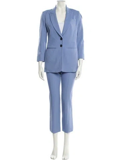 Pre-owned Argent Virgin Wool Pantsuit In Blue