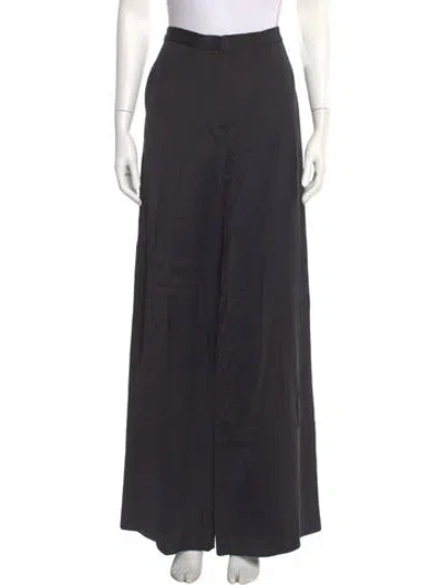 Pre-owned Argent Wide Leg Pants In Black
