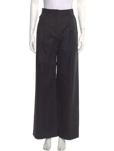 Pre-owned Argent Wide Leg Pants In Black