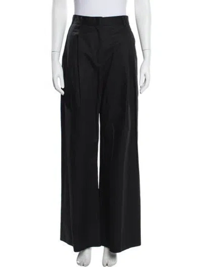 Pre-owned Argent Wide Leg Pants In Black