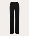 Argent Cropped Kick-flare Seasonless Wool Trousers In Black
