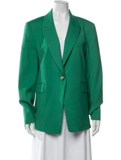 Pre-owned Argent Wool Blazer In Green
