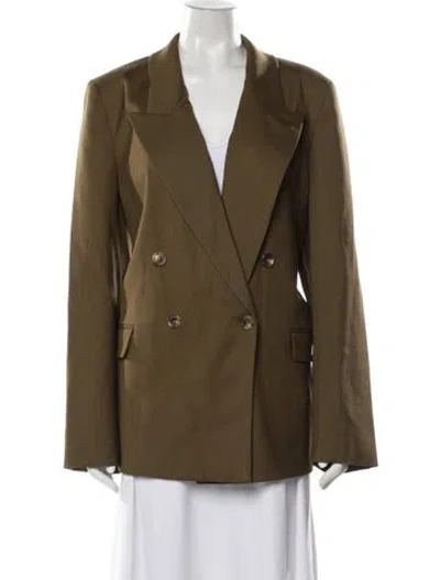 Pre-owned Argent Wool Blazer In Green