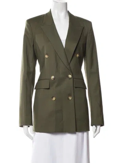 Pre-owned Argent Wool Blazer In Green