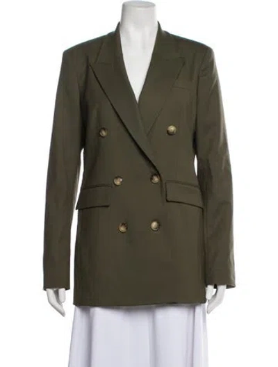 Pre-owned Argent Wool Blazer In Green