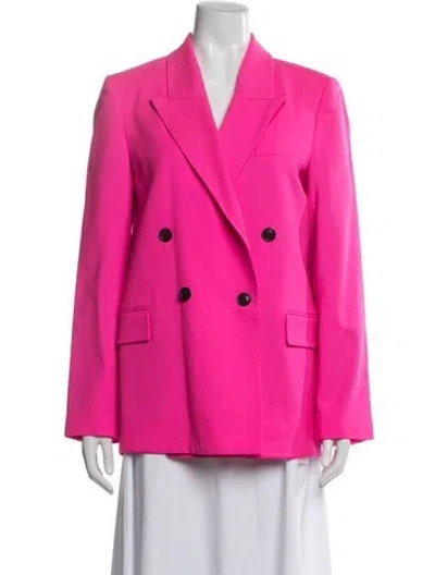 Pre-owned Argent Wool Blazer In Pink