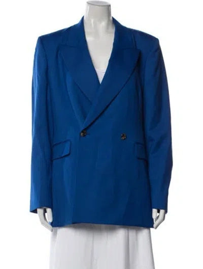 Pre-owned Argent Wool Blazer W/ Tags In Blue