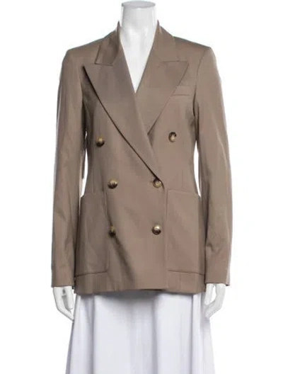 Pre-owned Argent Wool Blazer W/ Tags In Brown