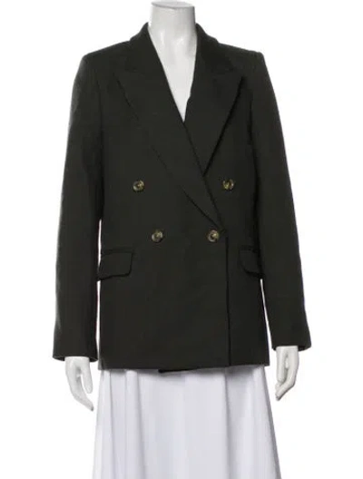 Pre-owned Argent Wool Blazer W/ Tags In Green