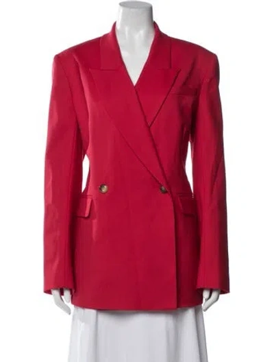 Pre-owned Argent Wool Blazer W/ Tags In Red