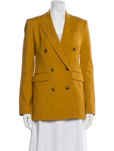 Pre-owned Argent Wool Blazer In Yellow