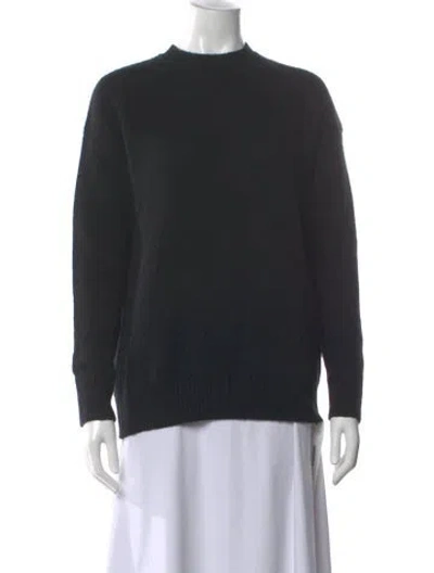 Pre-owned Argent Wool Crew Neck Sweater In Black