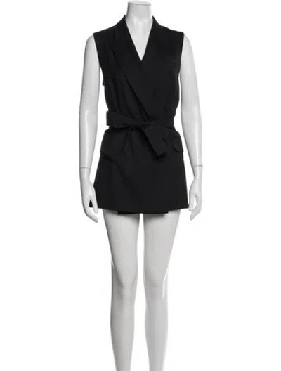 Pre-owned Argent Wool Mini Dress W/ Tags In Black