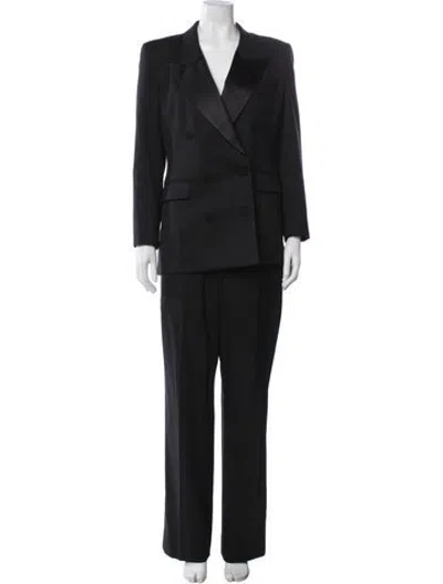 Pre-owned Argent Wool Pant Set In Black