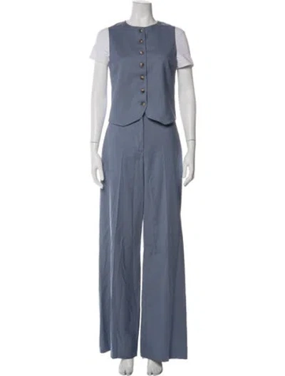 Pre-owned Argent Wool Pant Set In Blue