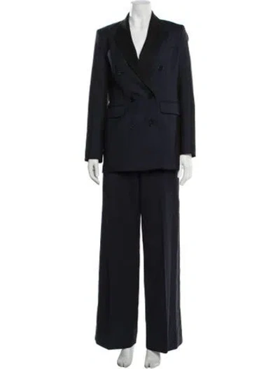 Pre-owned Argent Wool Pantsuit In Blue