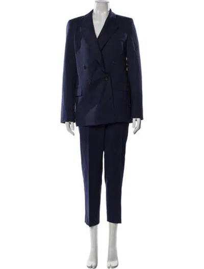 Pre-owned Argent Wool Pantsuit In Blue