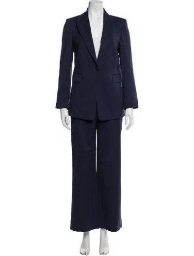 Pre-owned Argent Wool Pantsuit In Blue